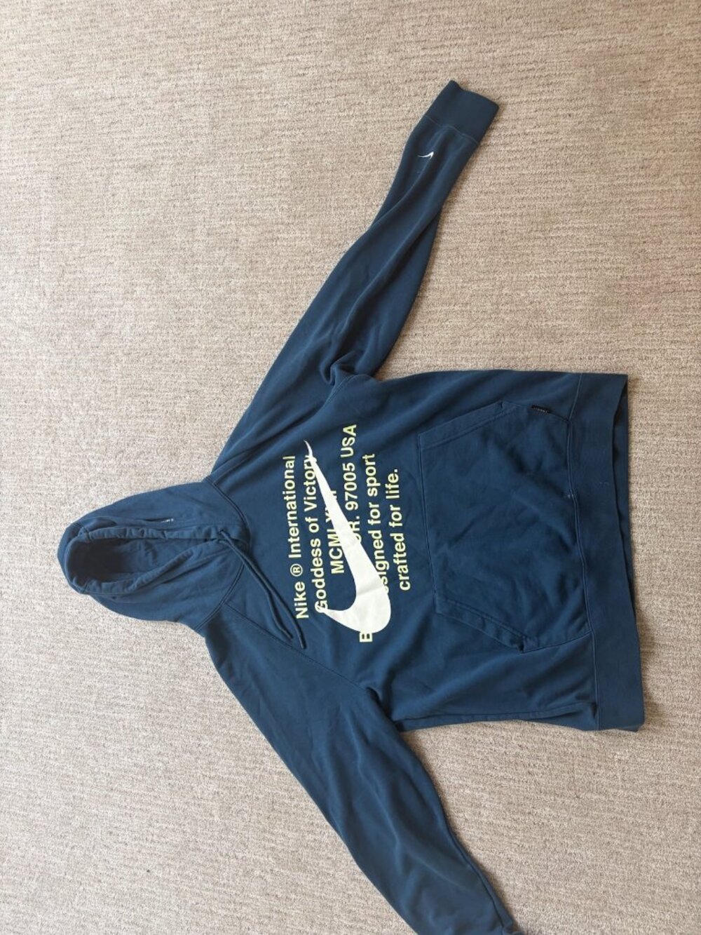 Nike Sportswear Men's Navy Graphic Pullover Hoodie XL